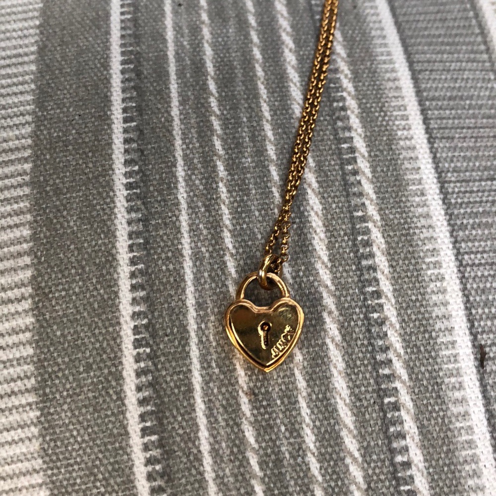 Juicy Couture Heart Lock Necklace